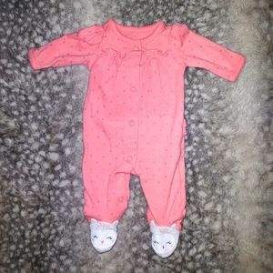 Button down footie pajama